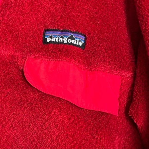 Patagonia re-tool snap-T fleece pullover women small classic red sweater - Picture 4 of 4